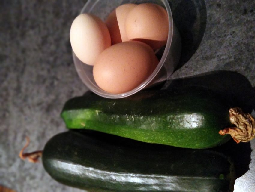 Eggs and zucchini Eggs and zucchini