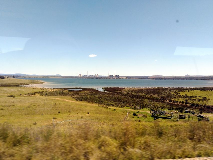 Liddell Power station seen from train line Liddell Power station seen from train line