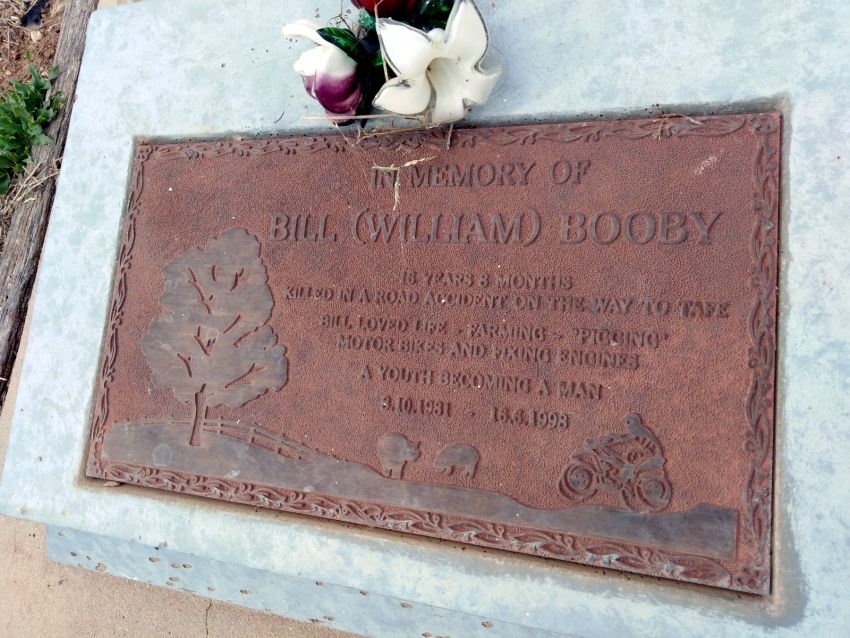 Bill Booby grave Bill Booby grave
