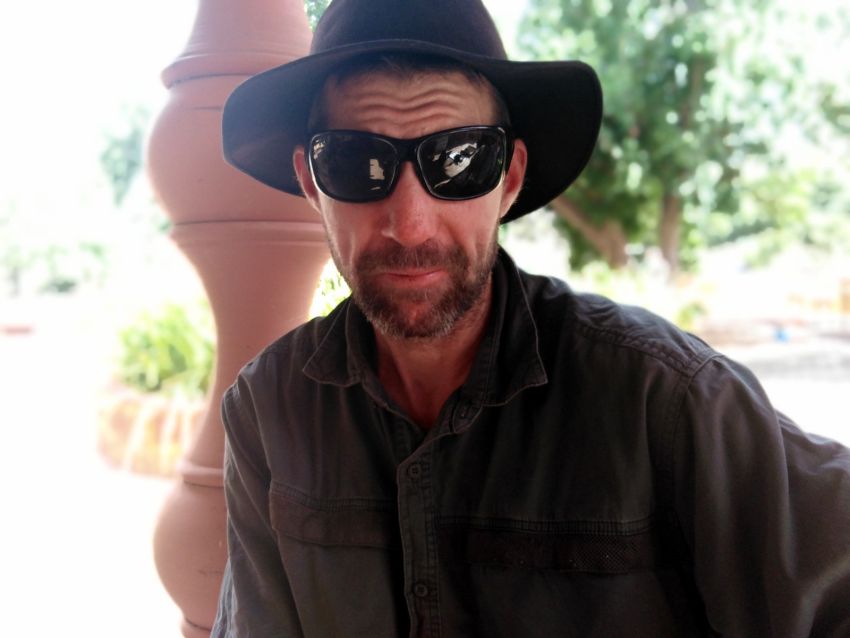 Anti-CSG activist and third-generation farmer Brett Hopkinson, formerly known as Brett Sanders Anti-CSG activist and third-generation farmer Brett Hopkinson, formerly known as Brett Sanders