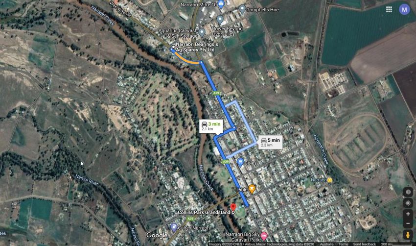 Narrabri map Narrabri map