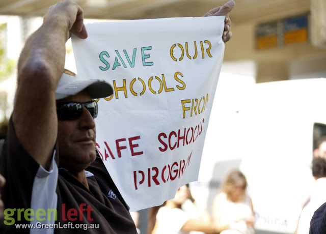 Save Safe Schools rally, Perth Jul 23, 2016.