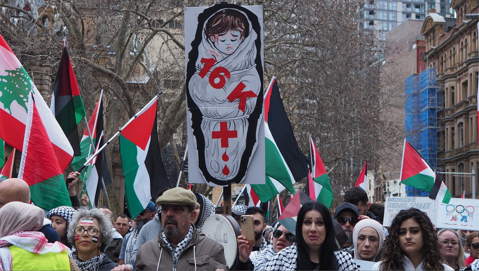 More than 16 thousand children killed by Israel, Gadigal Country/Sydney, August 4