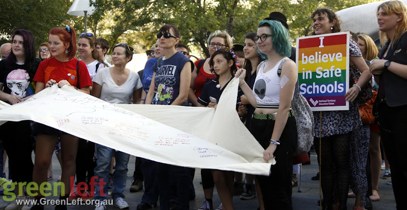 Save Safe Schools rally, Perth Jul 23, 2016.