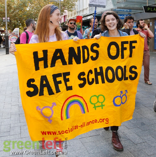 Save Safe Schools rally, Perth Jul 23, 2016.