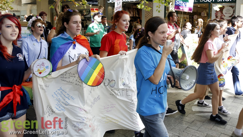 Save Safe Schools rally, Perth Jul 23, 2016.