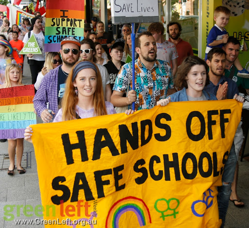 Save Safe Schools rally and march, Perth April 23, 2016.