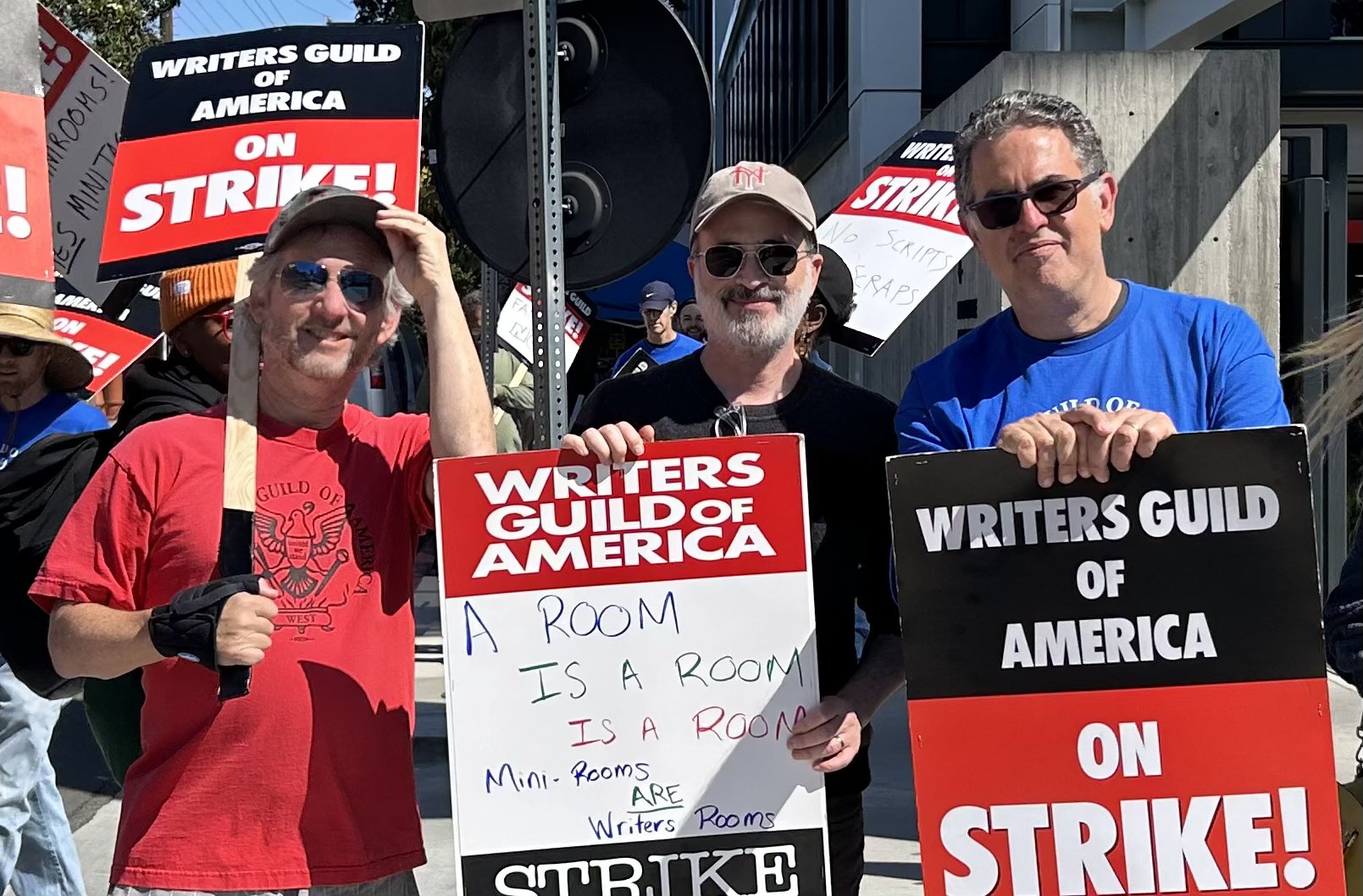 United States Screenwriters strike for a living wage and job security