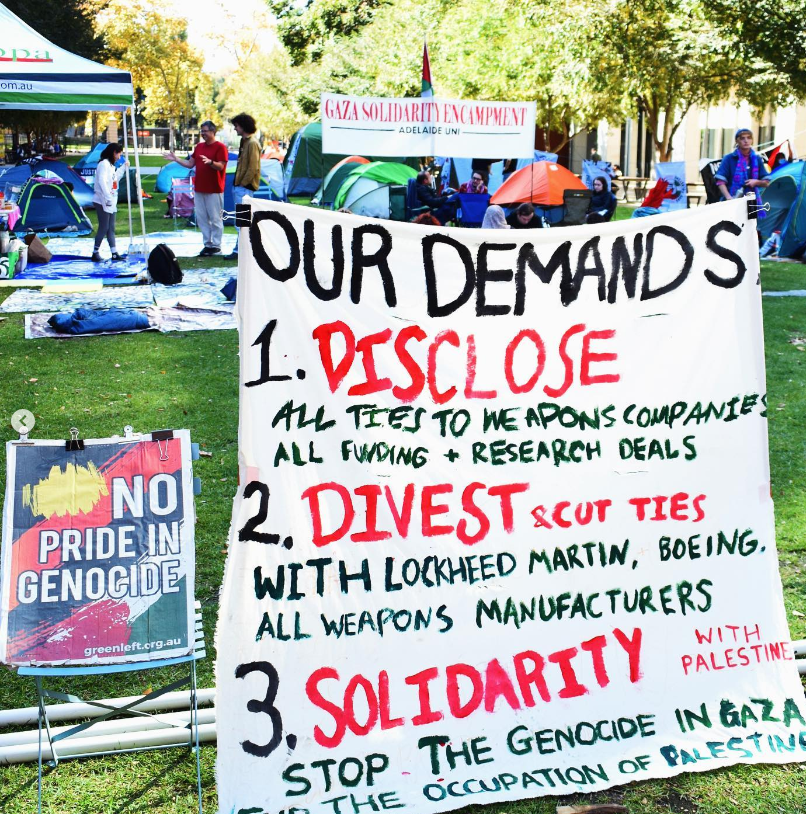 Demands at Adelaide Univeristy 