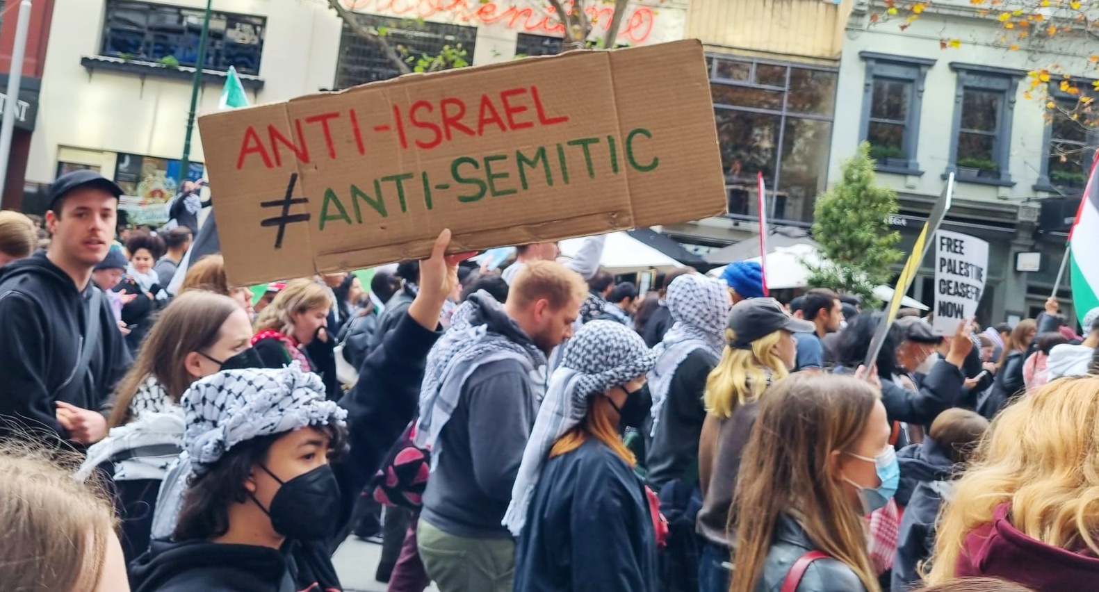 Anti Israel is not anti-semitism, Kaurna Yerta/Adelaide, June 2