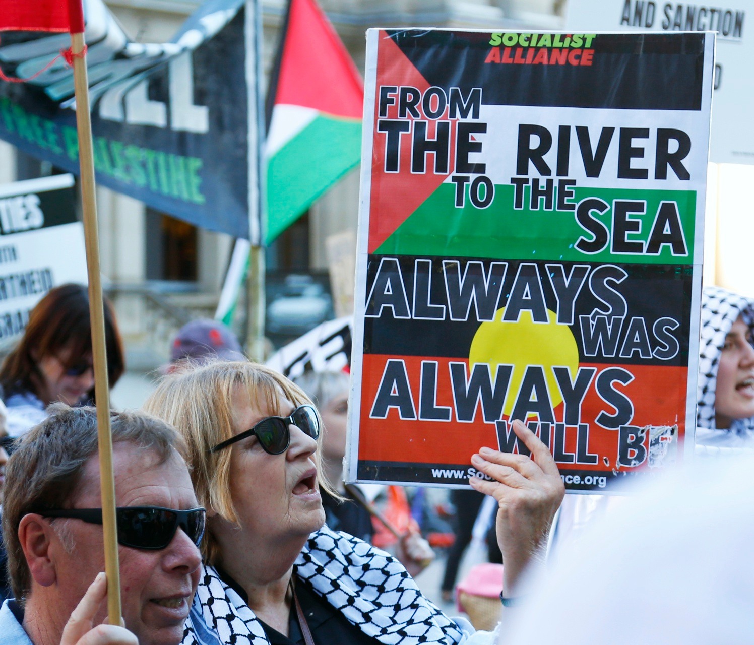 Magan-djin/Brisbane protest for Palestine