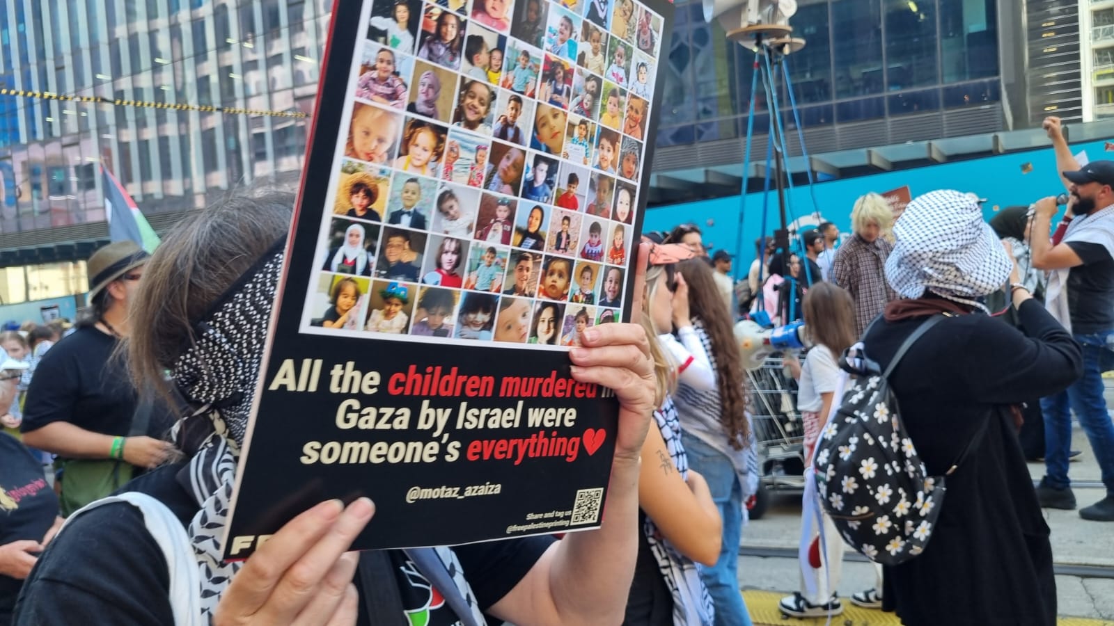 Protesting the murder of children, Naarm/Melbourne, December 29