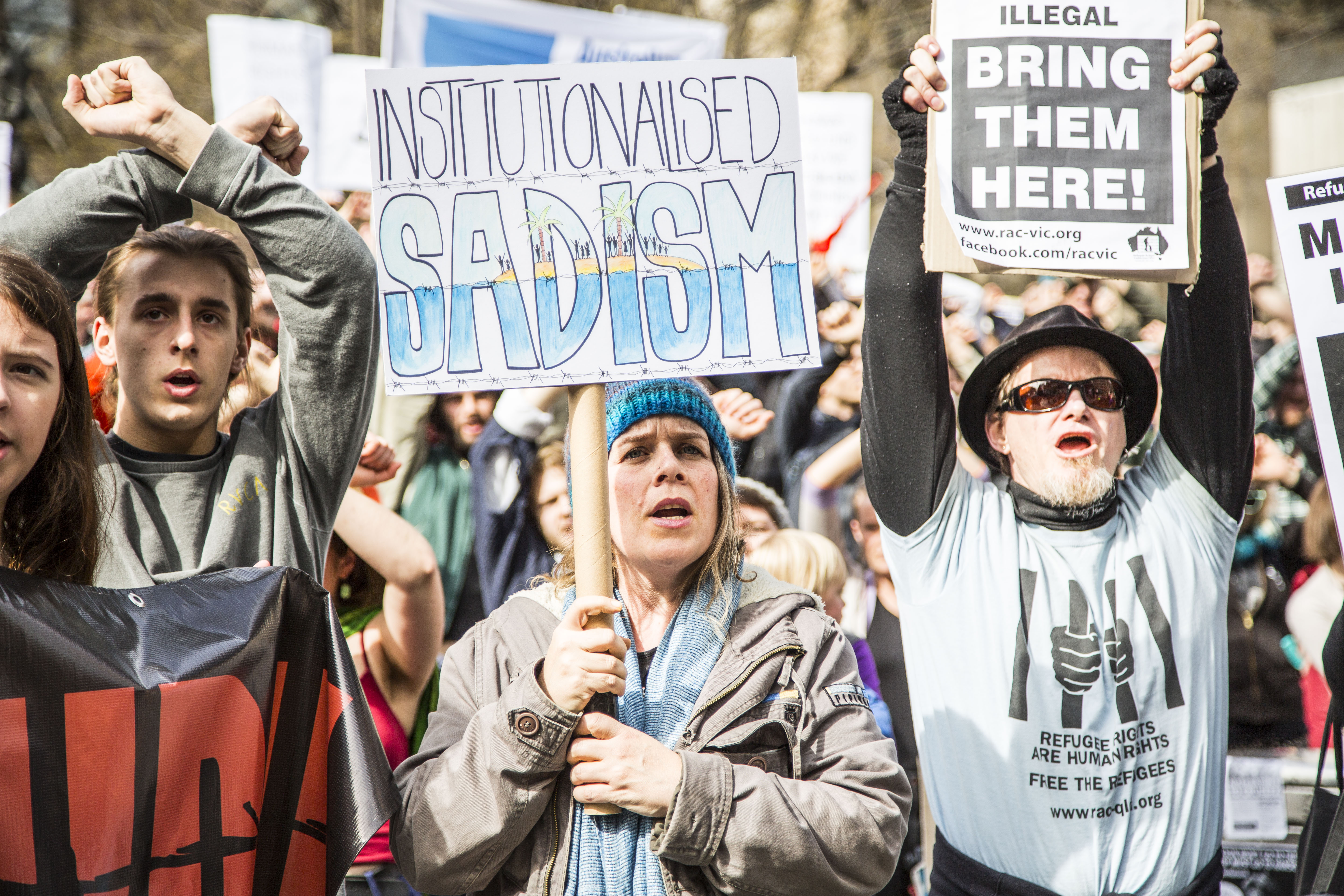 Close the camps rally Melbourne 2016