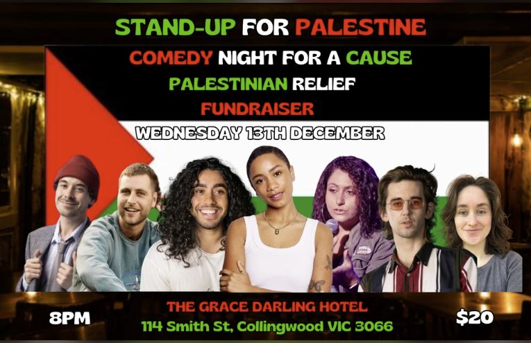 Comedy Stand-Up for Palestine | Green Left