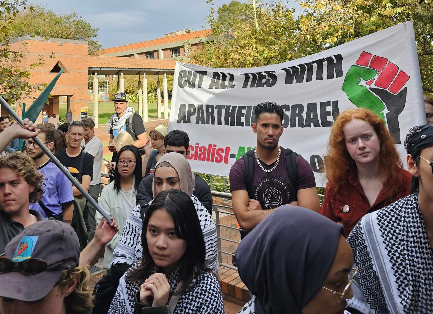 Rally at Curtin Uni, May 9