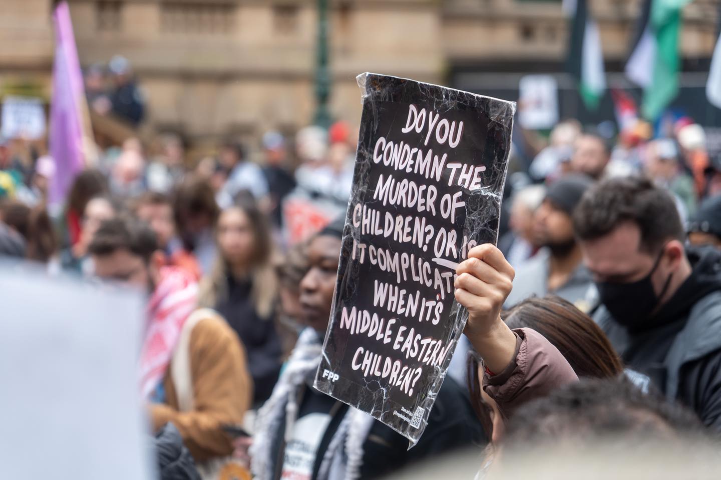 Do you condemn the murder of children?, Gadigal Country/Sydney, July 27