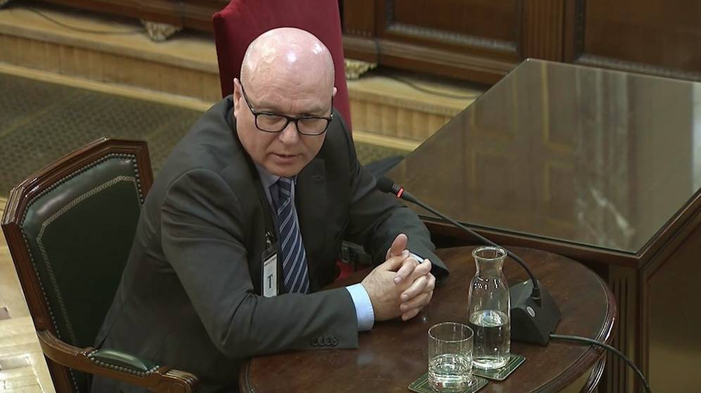 Emili Quevedo, former head of stratgeic planning of the Mossos d'Esquadra, gives evidence