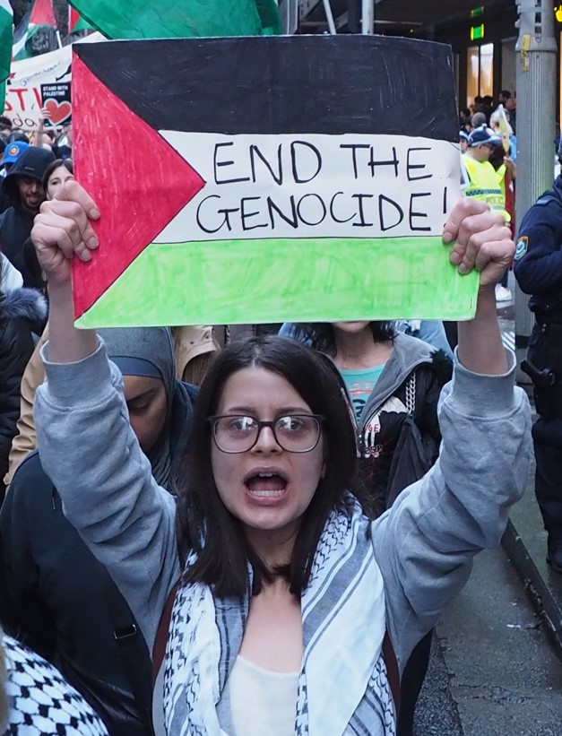 End the genocide, Gadigal Country/Sydney, July 7