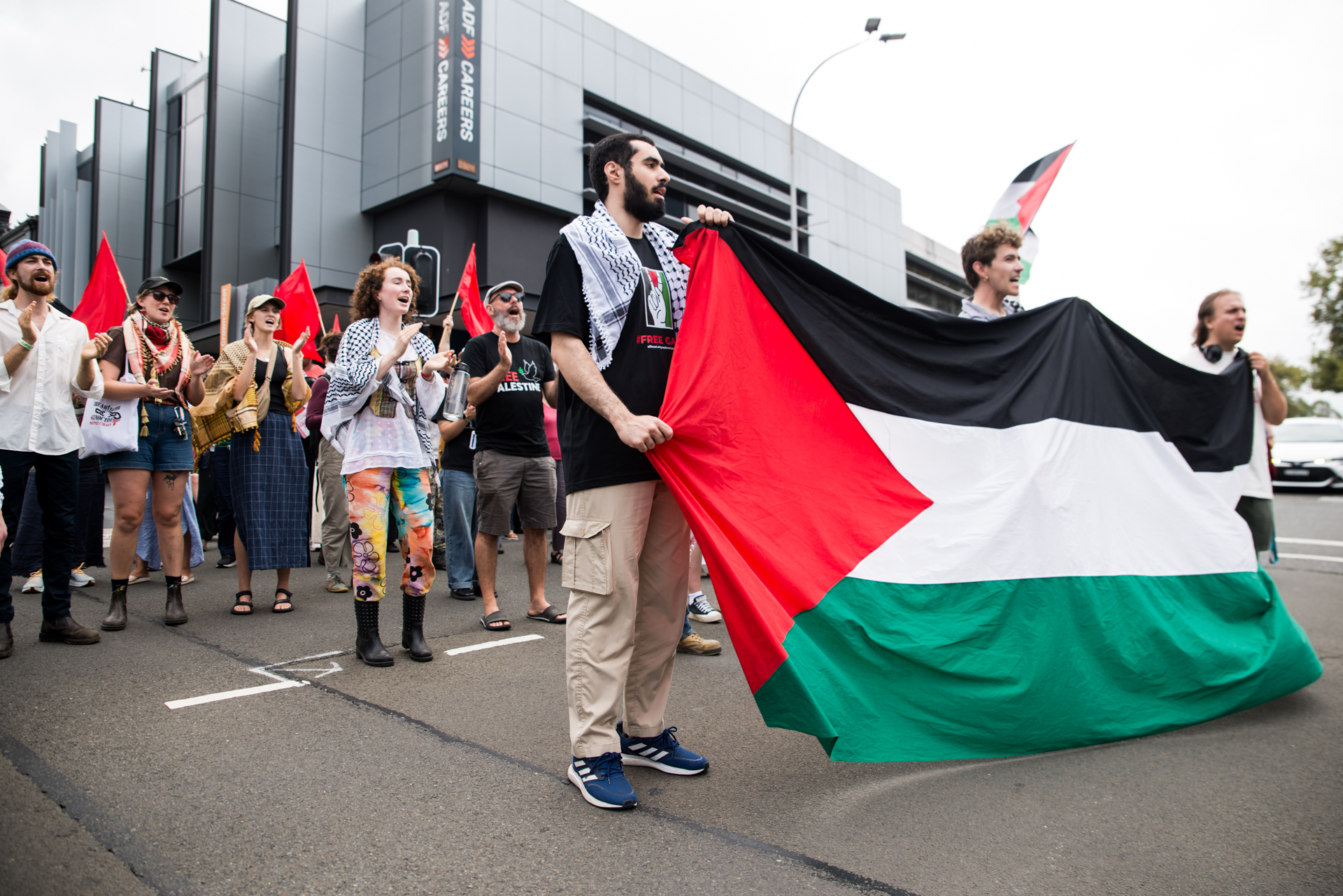 Marching in Tharawal/Wollongong, January 18