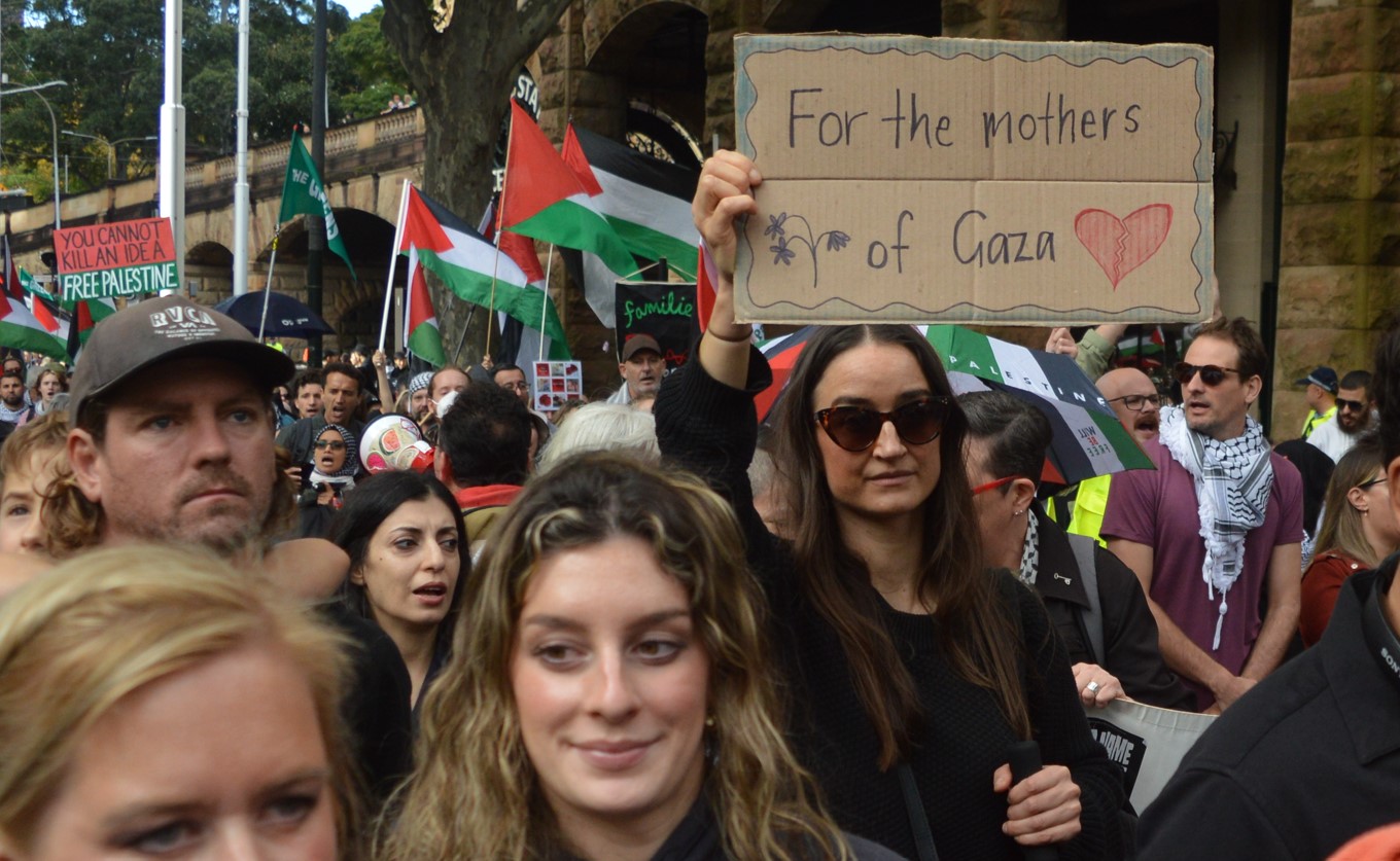 For the mothers of Gaza, Gadigal/Sydney, May 12.