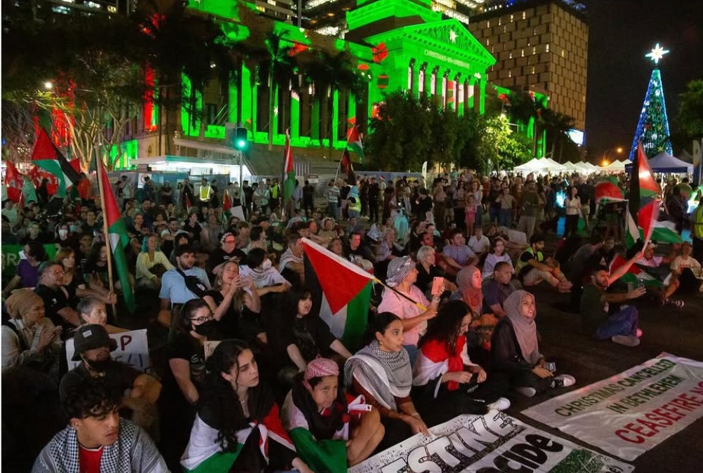 Hundreds rallied in Magan-djin/Brisbane, December 20