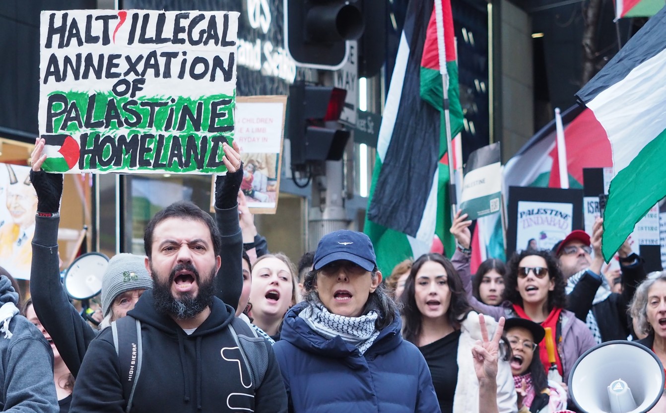 Halt the illegal annexation of Palestinian land, Gadigal Country/Sydney, July 7