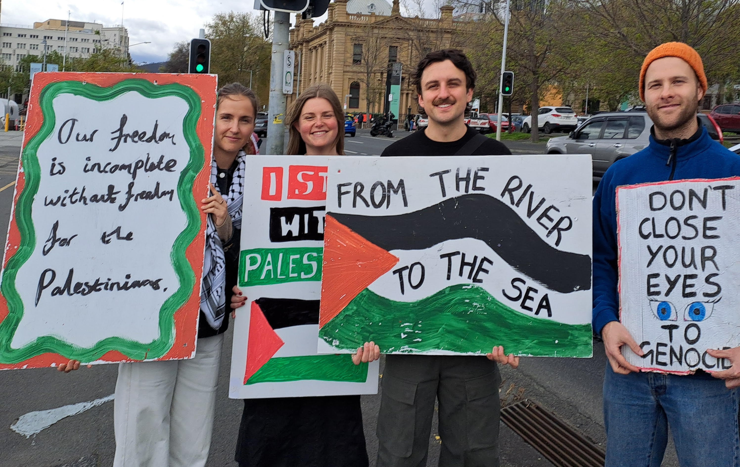 Hobart rally for Palestine