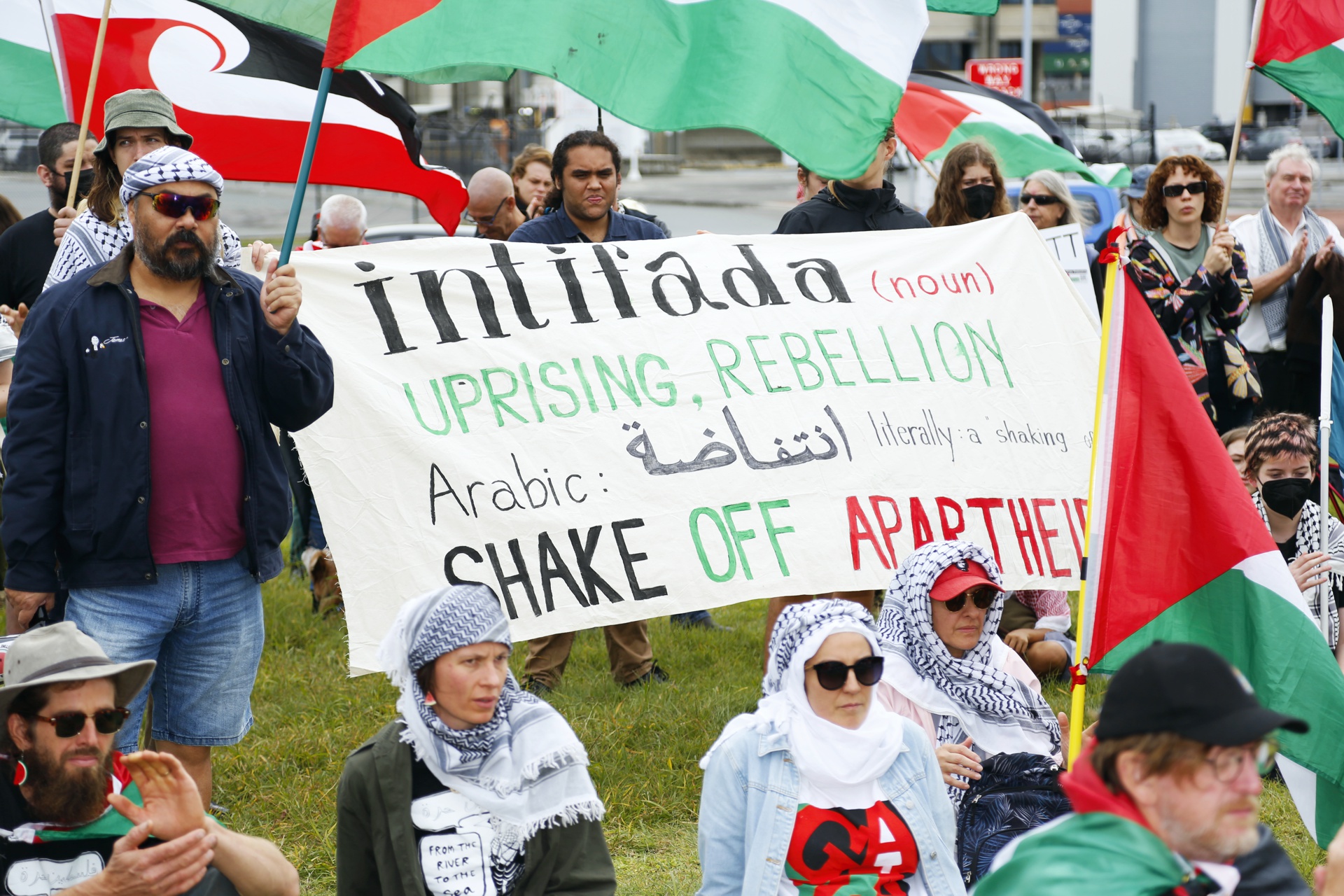 Intifada is union business, Port of Brisbane, May 25