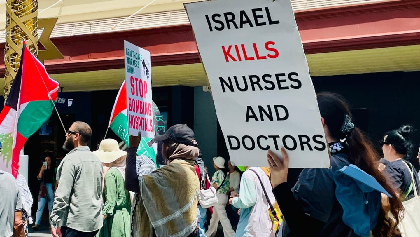 Israel kills doctors and nurses, Boorloo/Perth, November 10