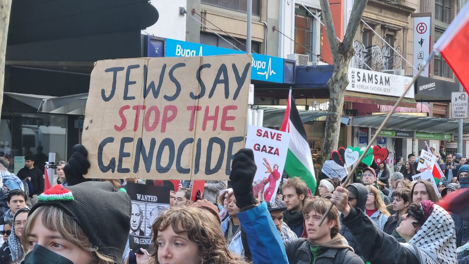 Jews say stop the genocide, Naarm/Melbourne, July 28