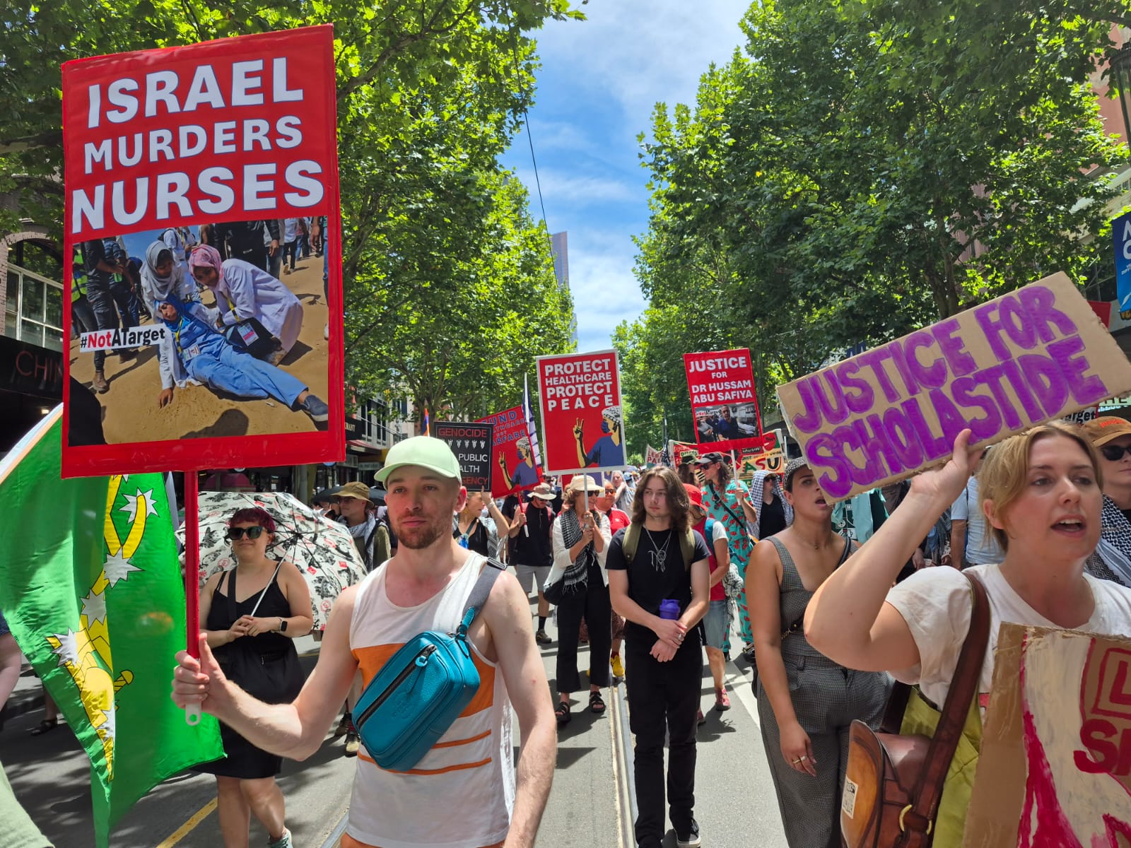 Israel murders nurses, Naarm/Melbourne, January 19