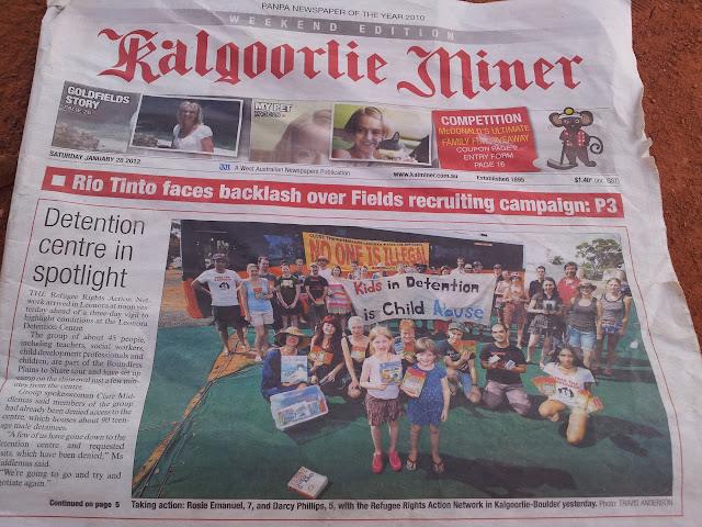 The Kalgoorlie Miner put the convergence on its front cover.