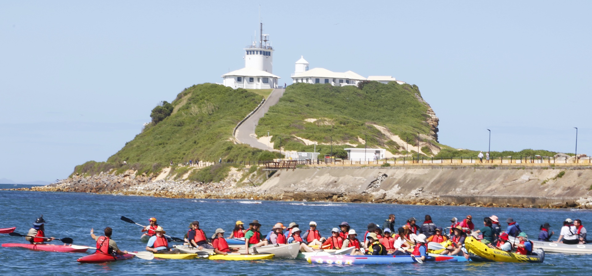 Kayakers on the water, November 20