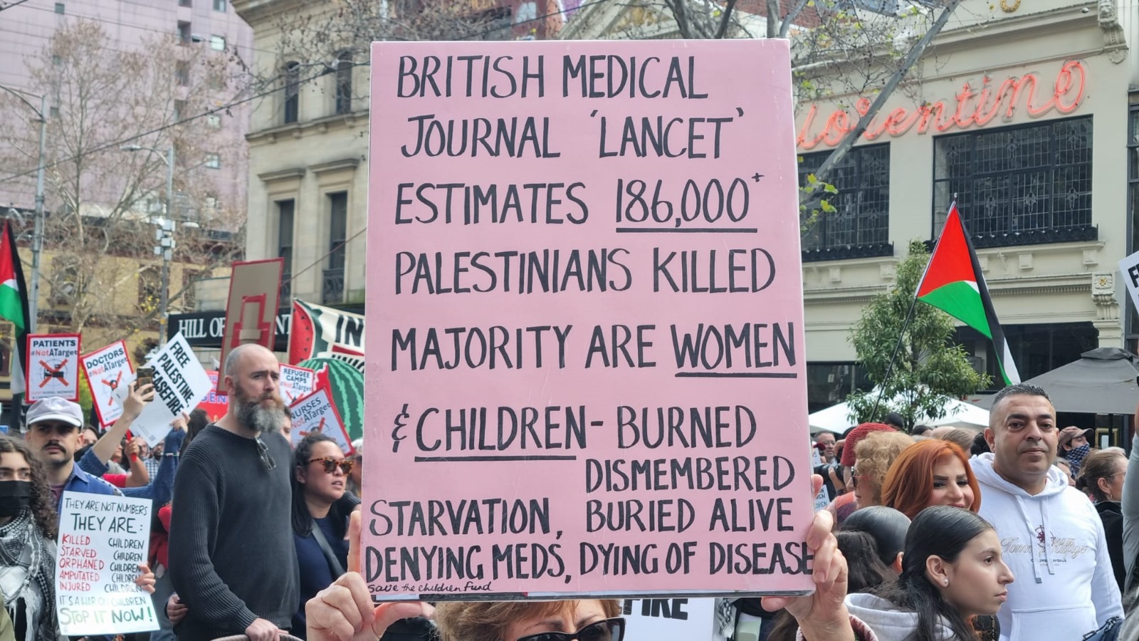 The Lancet medical journal estimates almost 190 000 deaths in Gaza, Naarm/Melbourne, July 21