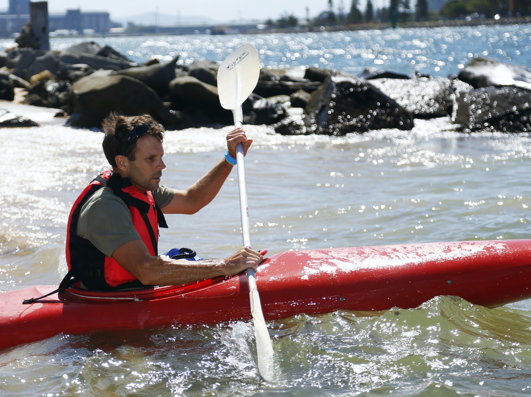 Launching a kayak, November 20