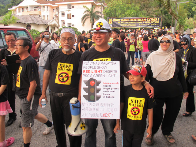 Locals out in force at action against Lynas in Kuantan, Malaysia.