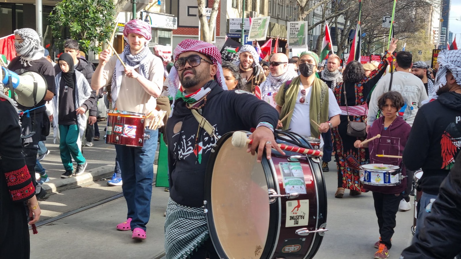 Marching in Naarm/Melbourne, July 21