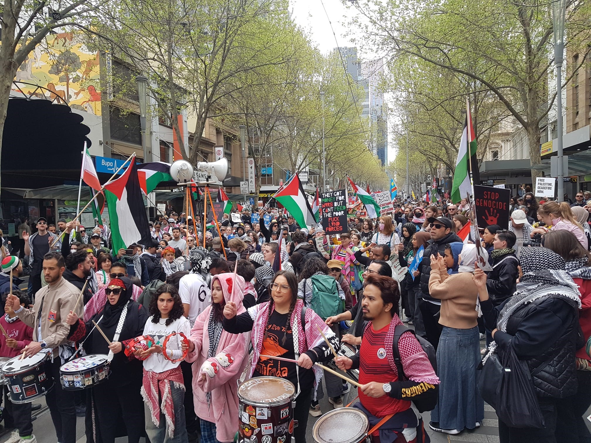 palestine protest in melbourne