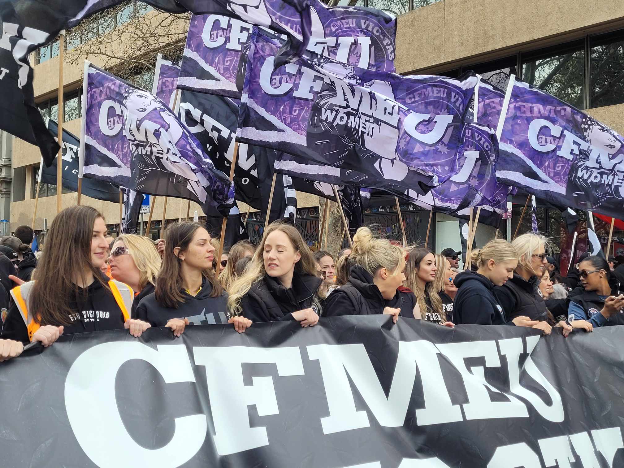 melbourne cfmeu protest