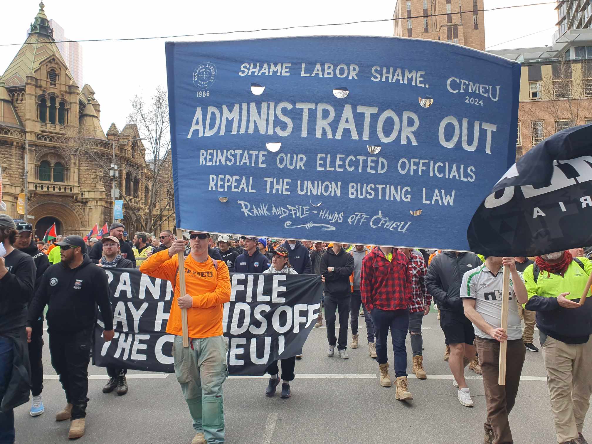 rank and file unionists banner 