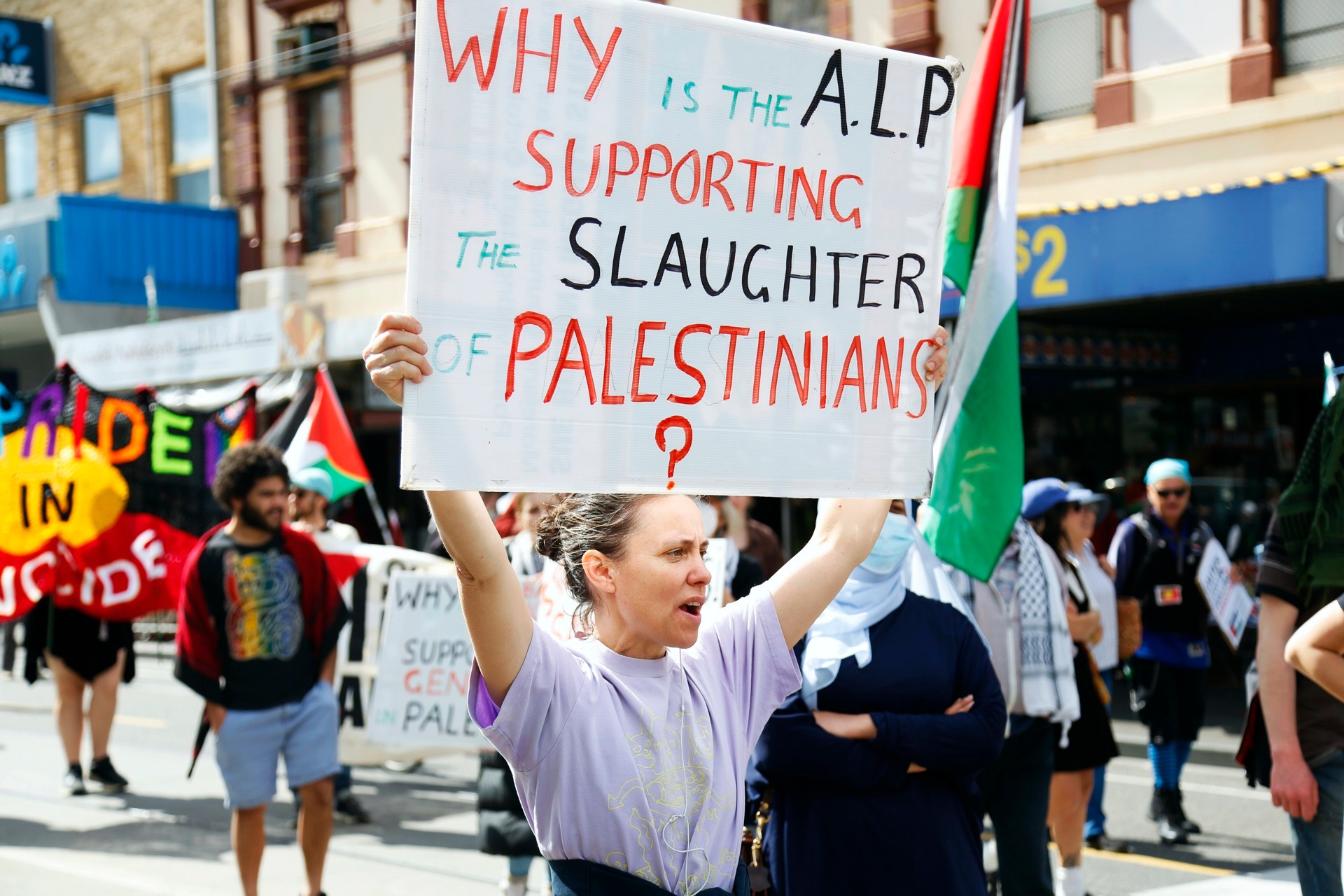 Palestine placard