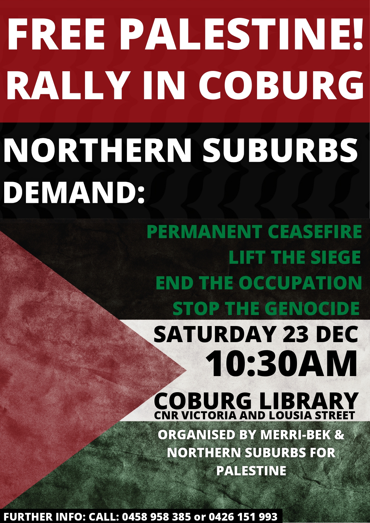 Free Palestine: Rally In Coburg | Green Left