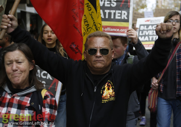 Black Lives Matter rally and march, Perth July 23 2016.