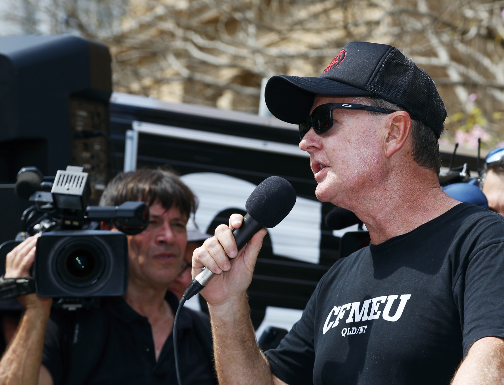 CFMEU Queensland Secretary Michael Ravbar outlined a plan to withstand the attack