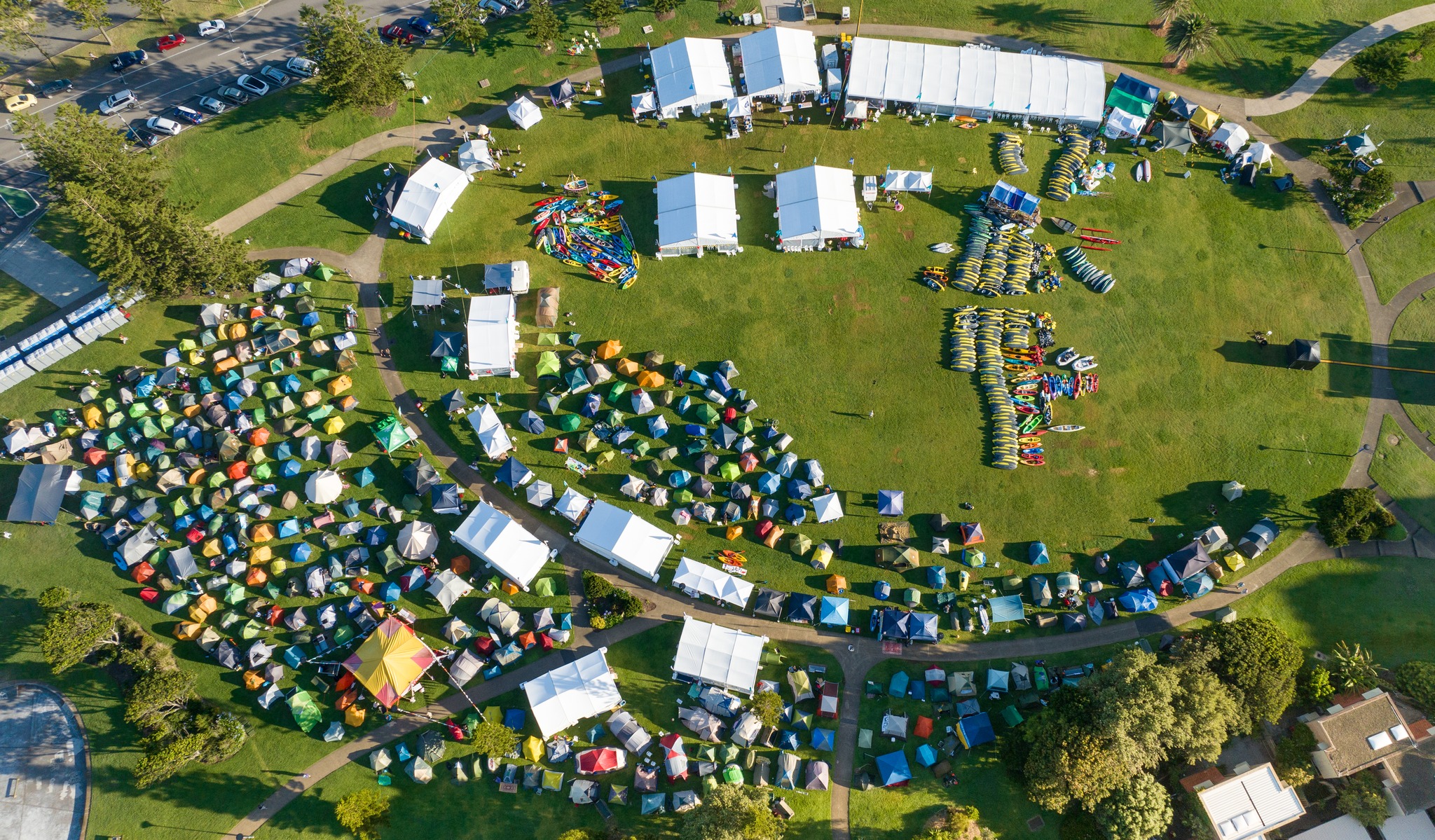 Another shot of the Rising Tide campsite