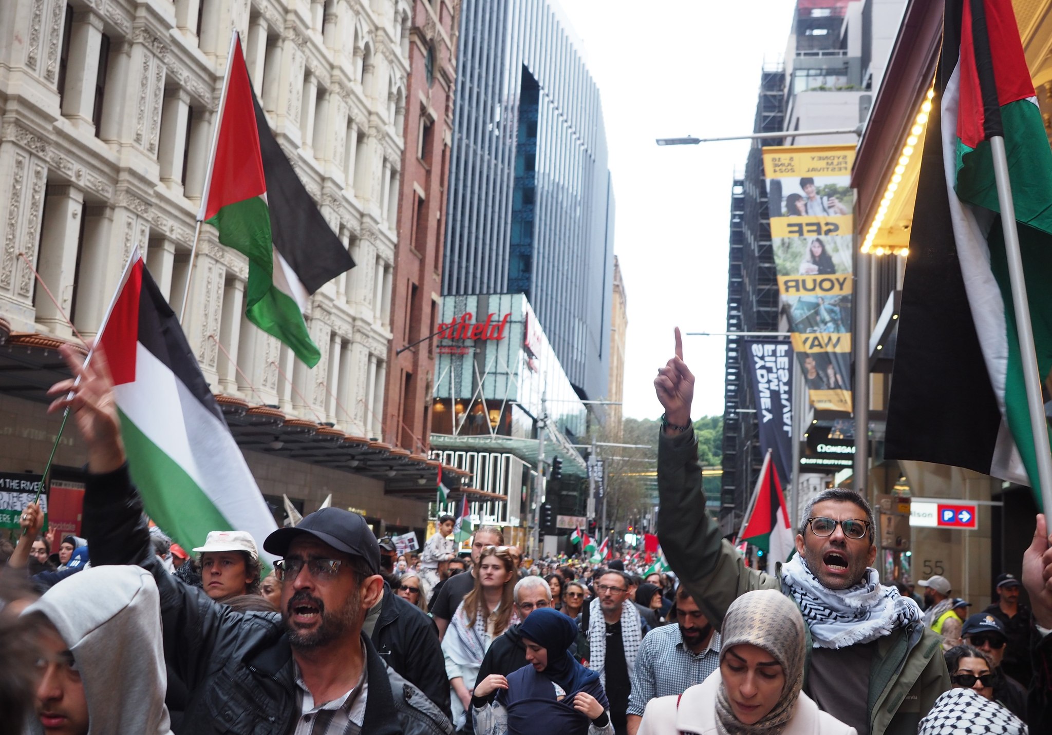 Marching in Gadigal Country/Sydney, June 2