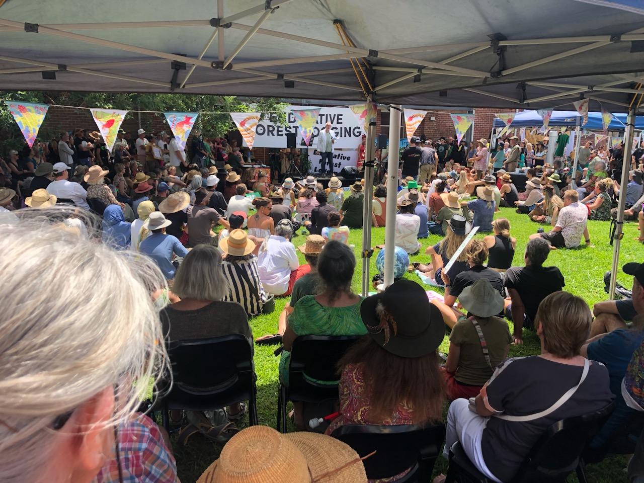 700+ people rallied in Mullumbimby