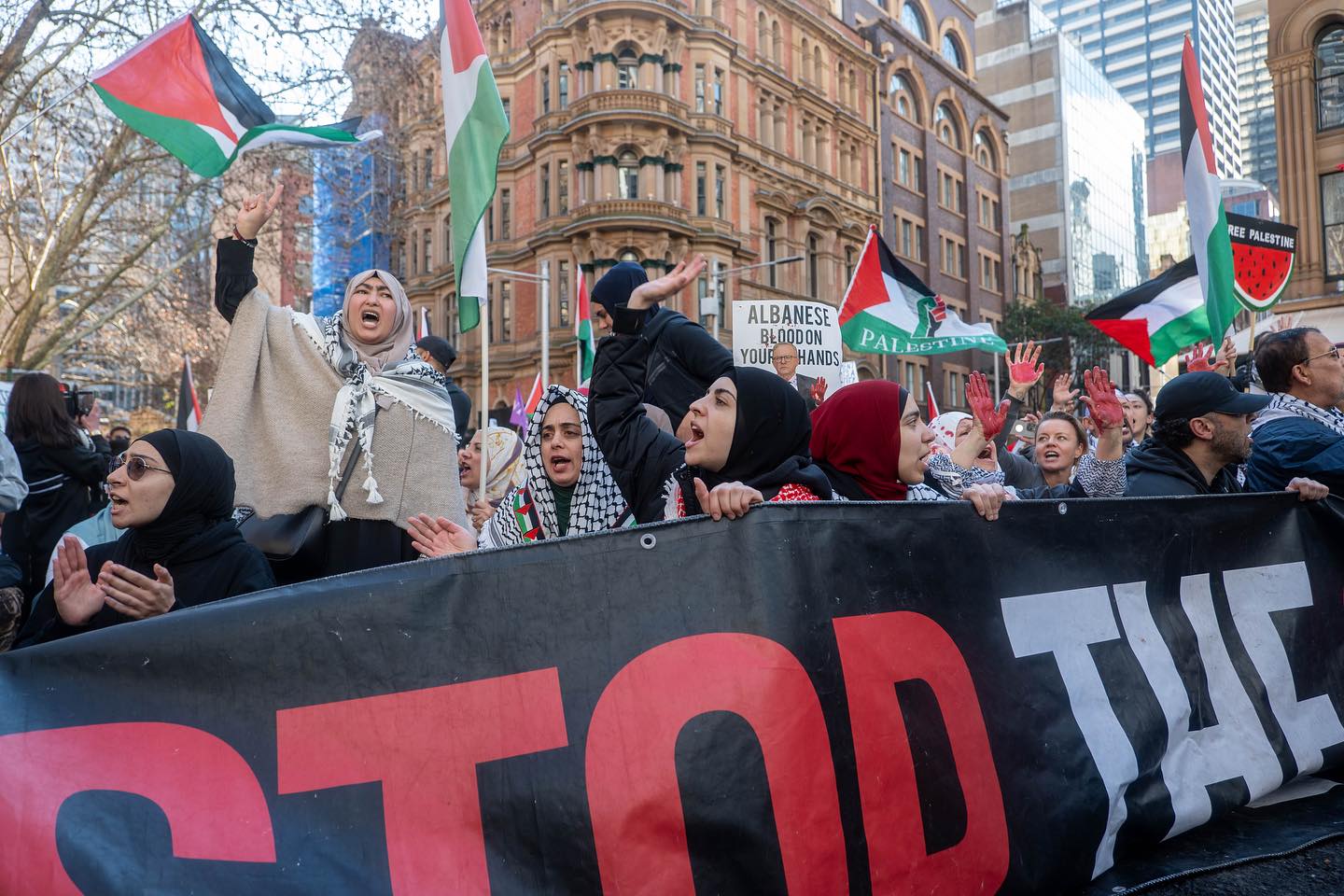 Marching on Gadigal Country/Sydney, July 27