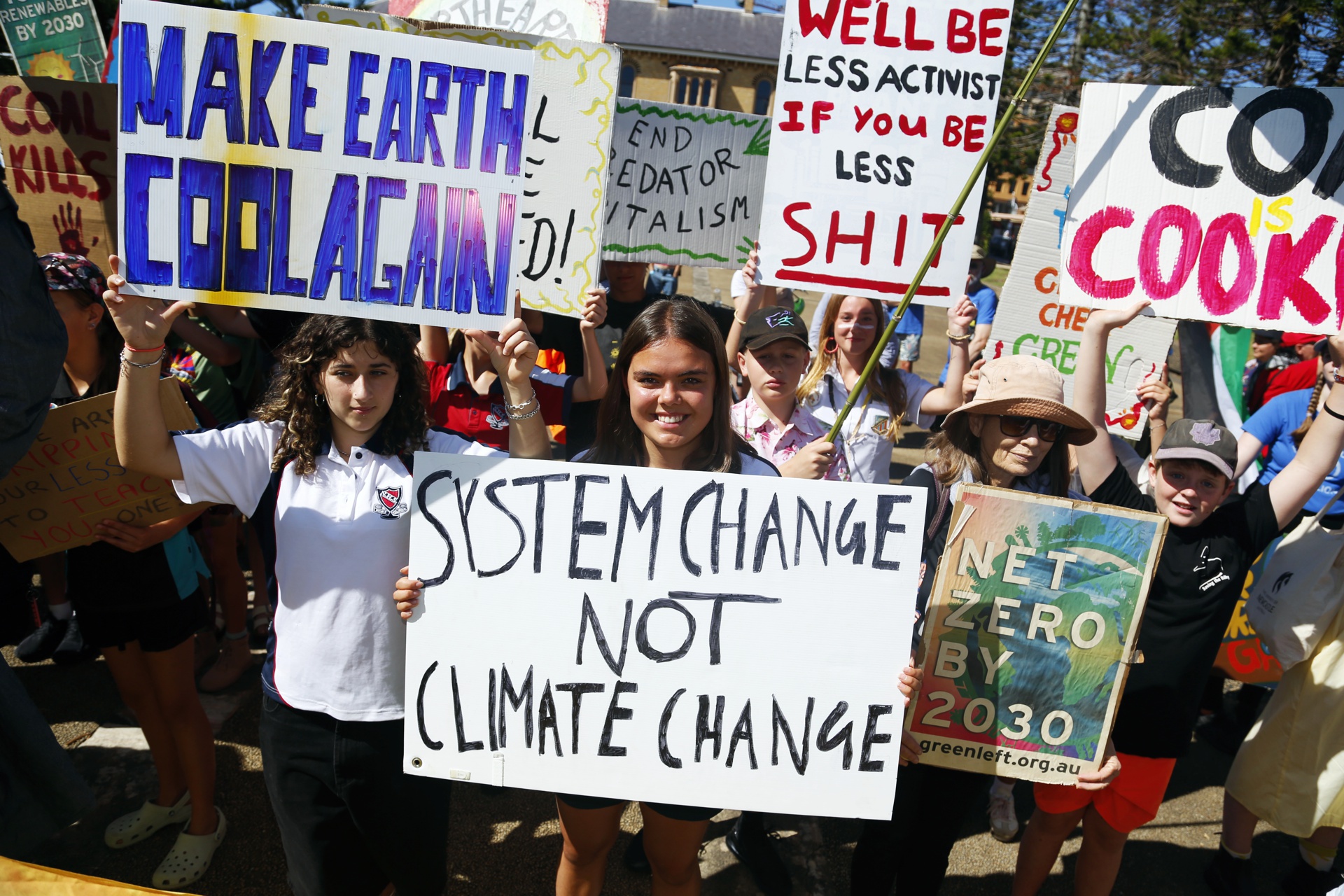 System change not climate change