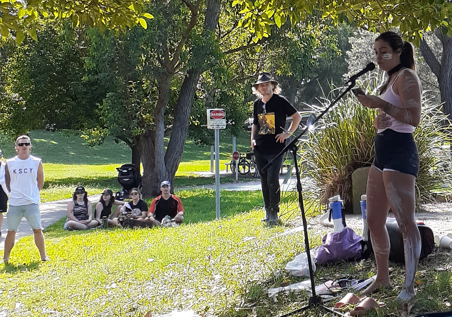 300 people in Muloobinba attended an invasion day rally and march on their way to a further event